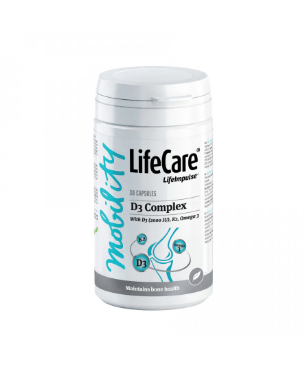 Complex cu vitamina D3 (2000 UI), K2 si Omega 3 din in, Life Care®