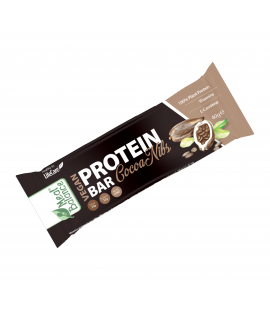 Baton VeganProteic, cu boabe de cacao, Life Care® Baton VeganProteic, cu boabe de cacao, Life Care®