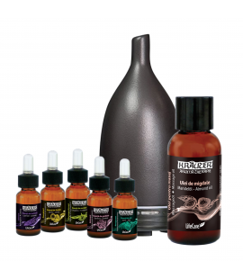 KIT AromaTherapie, cu diffuser negru ceramic, Life Care® KIT AromaTherapie, cu diffuser negru ceramic, Life Care®