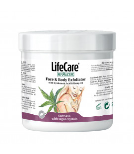 Exfoliant cu acid hialuronic si ulei de canepa, Life Care® Exfoliant cu acid hialuronic si ulei de canepa, Life Care®